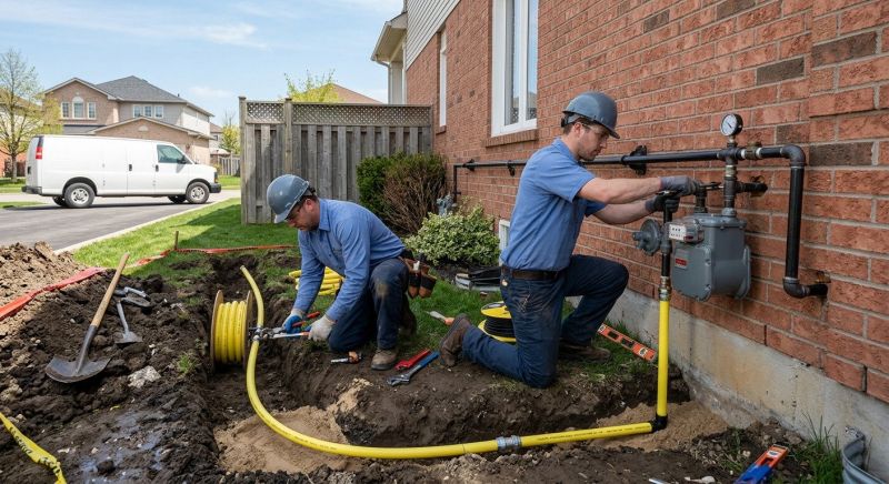 Fire Pit Gas Line Installation in Columbus, OH
